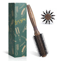 Round Brush for Blow Drying, LORSEX Boar Bristle Hair brush for Women Men, Round Hairbrush for Add Shine/Volume, Minimize Damage (2 Inch)