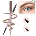 Eyebrow Pencils 2-Pack, Professional Brow Pencil Dual Tips Retractable Waterproof Natural Eye Brows Makeup, Light Brown