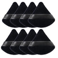 ZHIYE 8pcs Triangle Powder Puffs, Reusable Face Makeup Puff, Multifunctional Facial Makeup Tool Wet, Dry Dual-Use Makeup Sponge for BB CC Cream Liquid Foundation(BLack)
