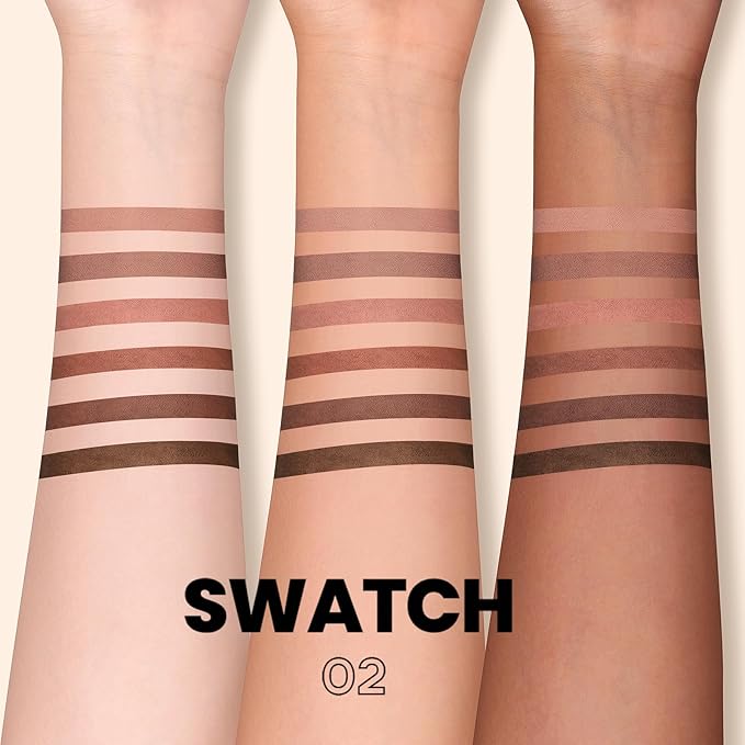 Pudaier Matte Lip Liner Set for Women, Long-Lasting Lip Makeup, Smooth LipLiner Kit with 6 Colors Lipliner & Sharpener, Waterproof Lip Liner Pencil for Defining & Filling Lips, Nude-Brown