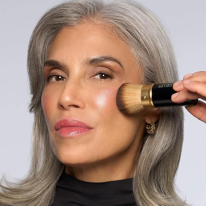 LAURA GELLER Baked Icons Complete Full Face Palette, Light | All-in-One Makeup Palette with Baked Foundations, Blush, Bronzer, Highlighter, Eyeshadows | Coverage for Mature Skin | Travel-Friendly