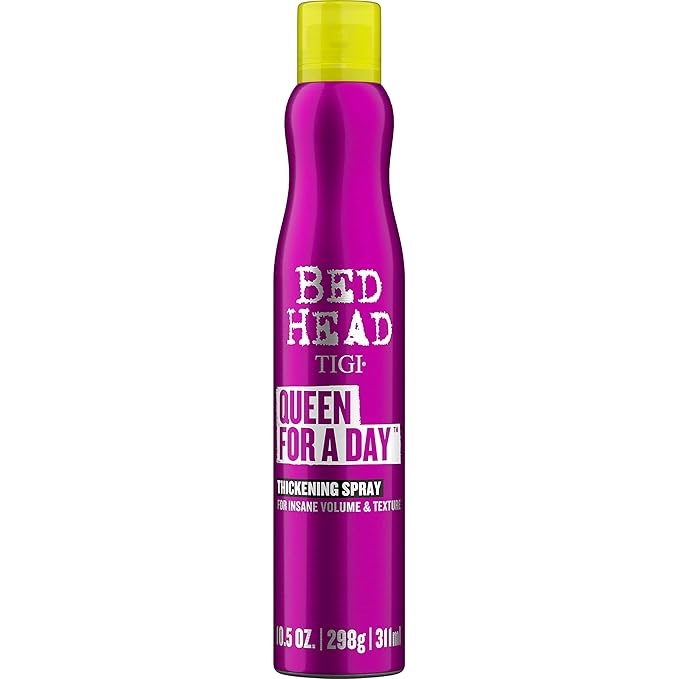 TIGI Bed Head Volumizing Hair Spray, Queen For A Day, for Thickening and Texturizing Fine Hair, 10.5 oz, 2 Pack