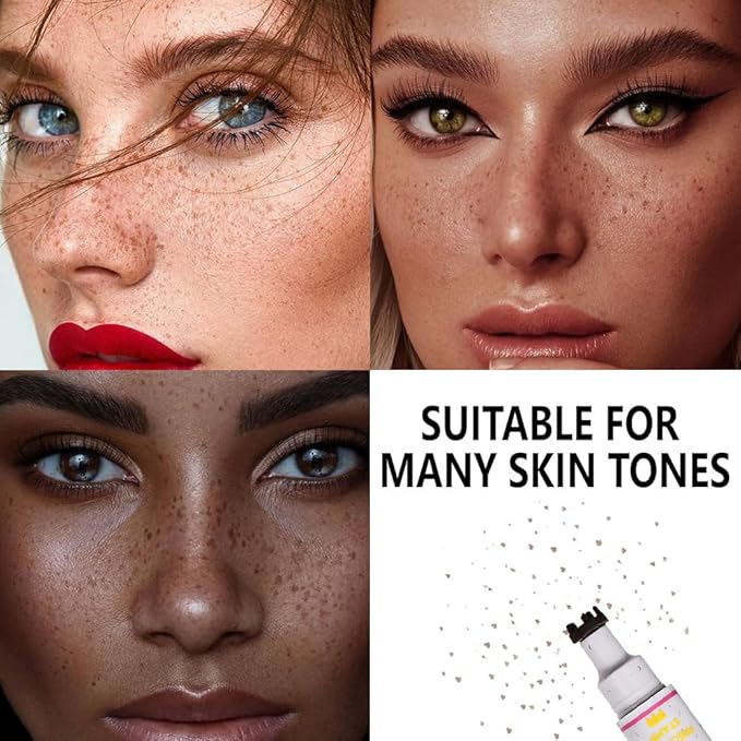 2in1 Waterproof Liquid Eye Liner, Stay All Day Makeup with Fine Brush Tip, Cute and Delicate Freckle Eyeliner, Smudge-Proof and Transfer-Resistant