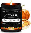 Pumpkin Pie Candle – Holiday Winter Scented Candles, Warm Spiced Pumpkin Aroma for Christmas Home Décor, Cozy Seasonal Candles Gift for Women & Men, Long-Lasting Soy Wax Candle
