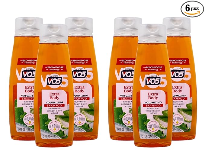 Alberto Vo5 Extra Body Shampoo, 15 Oz. (Pack of 6)