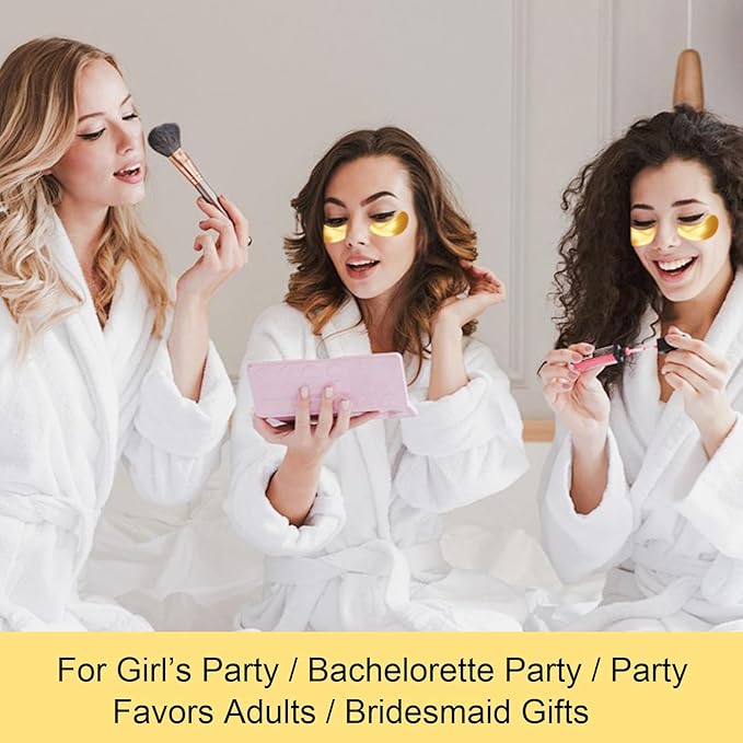 Adofect 40 Pairs Collagen Crystal Lip Mask & Eye Mask Set for Skin Care, Revitalizing, Hydrating, Traveling, Valentines Day Gifts, Bachelorette Party Accessories, Bridesmaid Gifts, Cheer Gifts