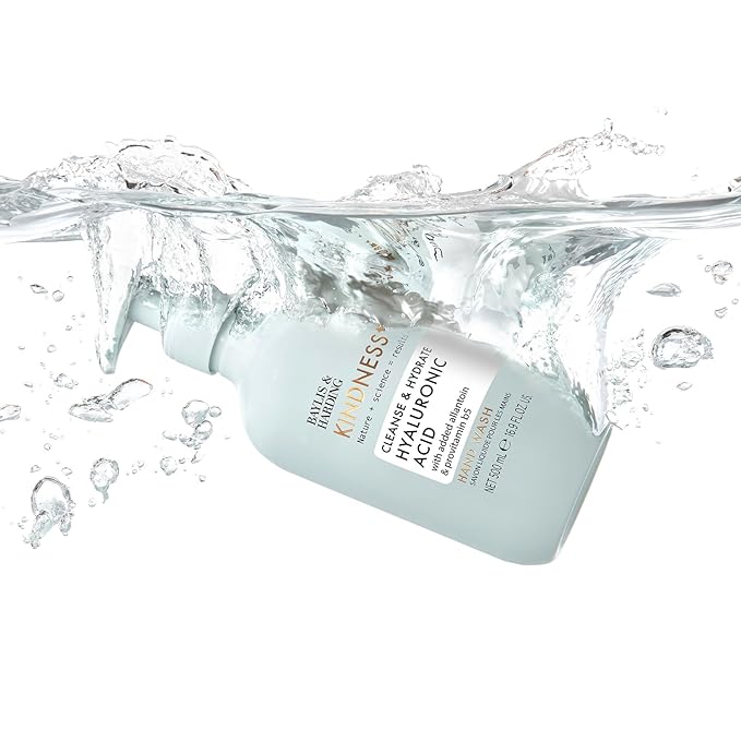 Baylis & Harding Kindness + Hyaluronic Acid, Pear & Orange Blossom Fragrance, 16.9 fl. oz Cleanse & Hydrate Hand Soap (Pack of 3) - Biodegradable Formula - Vegan Friendly