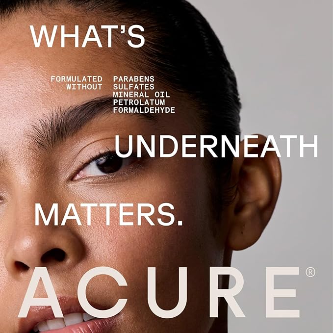 Acure Sun Serum Drops SPF 30 - Hydrating Sunscreen Serum & Reef-Safe Broad-Spectrum Protection, Skincare for Beauty Glow, Sheer UV Shield, Use with Makeup, Travel Size, Sulfate Free, Vegan - 1 fl oz