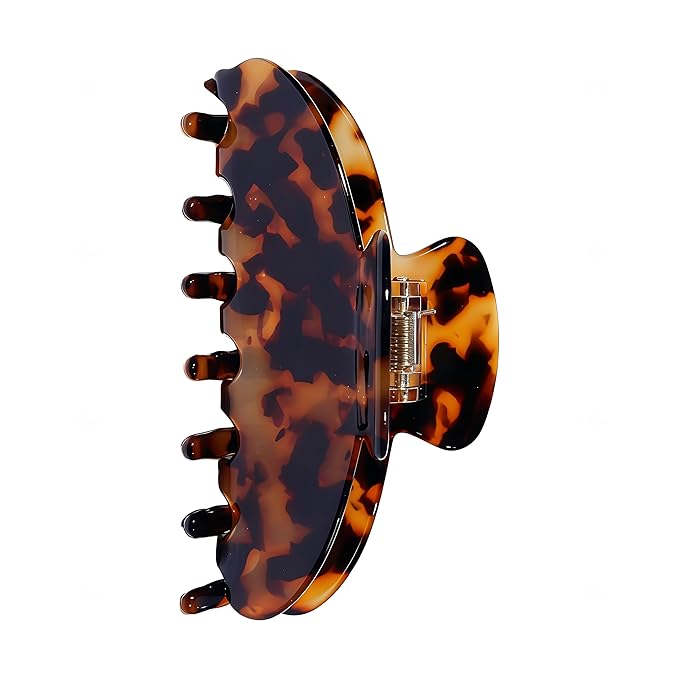 Durable Acetate Hair Clips - 4-Inch Tortie Claw Clips for Fine and Thick Hair (Tortie)