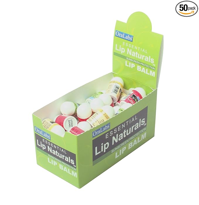 Lip Naturals® Mini Balms: 3 Flavors, SPF-15, 50ct