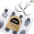 LASHVIEW 1000 Premade Volume Eyelash Extensions Mixed Tray 10D D Curl Premade Lash Fans Pointed Handmade Thin Base (10D-0.07D,9-16mm)