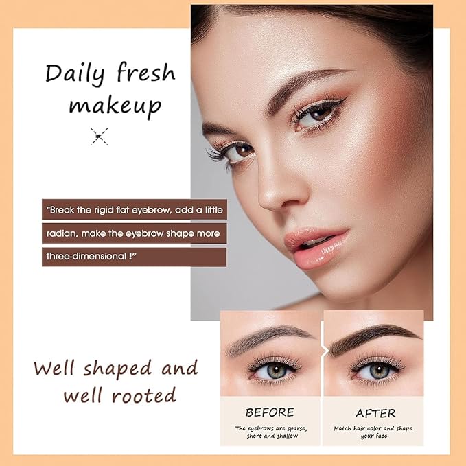 O'CHEAL Light Brown Eyebrow Pencil for Women, Premium Eye Brow Pencil with Spoolie Brush, Longwearing for Perfect Brows, Precision, Defines, Universal Waterproof Double-head Eyebrow Pen