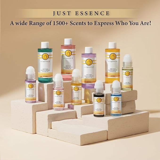 Just Essence Apple Cinnamon Fregrance Perfume Oil for Perfume Making, Personal Body Oil, Soap, Lotion, Candle Making & Incense | Premium Quality Undiluted & Alcohol Free | 2 Fl Oz