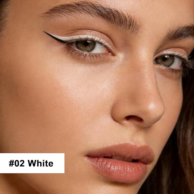 Ultra Fine Liquid Eyeliner Pencils- Slim Felt Tip for Precise Eye Lines, Waterproof, Smudge Proof & Quick-Drying, Winged Liner and Inner Corner. Long Lasting All Day Makeup, Smooth & Lightweight.