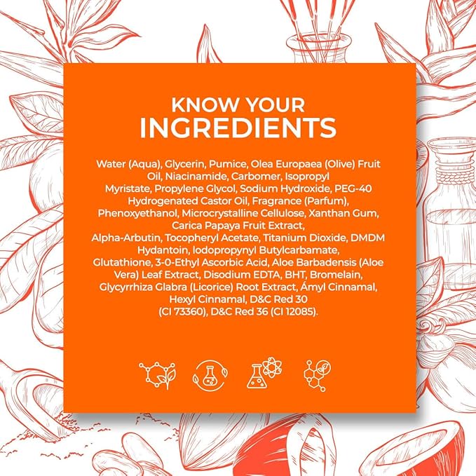 Cosmo Glow Gluta Papaya Extra Brightening Exfoliating Body Wash 1000ml/33.8fl.oz, Made With Glutathione & Papaya Extract, Skin Care, Moisturizer, Brighten, Hydrate, Shower Gel, Body Scrub