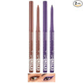 LANGMANNI 2Pcs Metal Colorful Eyeliner Pencil Set - Matte & Shimmer Eye Makeup,Smooth Use Long-Lasting & Waterproof Eyeliner Set(#05+06)