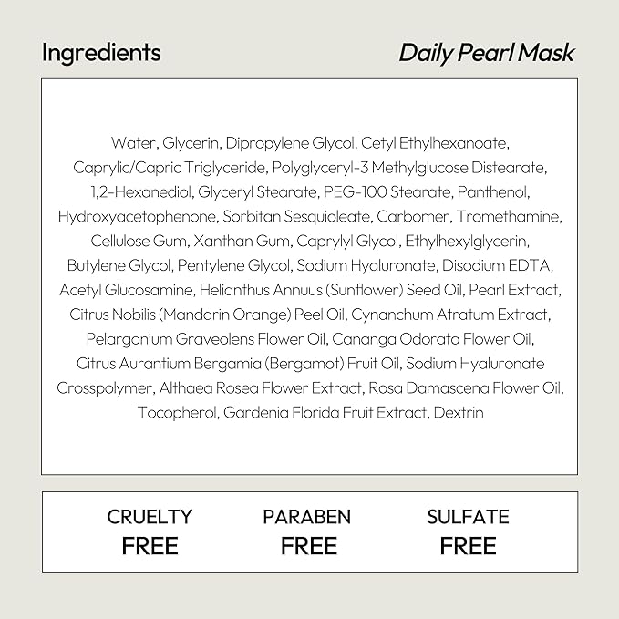 LAPCOS Pearl Sheet Mask - Revitalizing & Refining Face Masks with Rice Ferment - Refines Uneven Texture & Dark Spots - Highly Breathable Eucalyptus-derived Tencel Sheet - Korean Skin Care (Pack of 5)