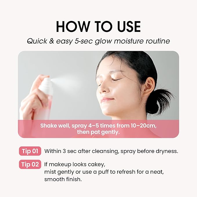 Celare Collagen Glow Mist Serum | 7 Collagens + 7 Peptides & Milk Exosomes | Ultra-Fine Firming Face Mist | Lightweight Hydration & Glow | Fragrance-Free K-Beauty | 3.38 fl. oz.