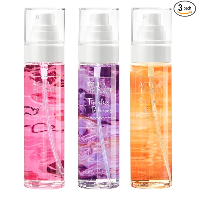 AQUA BLANCE Womens Body Spray, Fragrance Mist Gift Set, Body Spray for Women, Pack of 3, Each 3.4 Fl Oz, Total 10.2 Fl Oz, Dreams