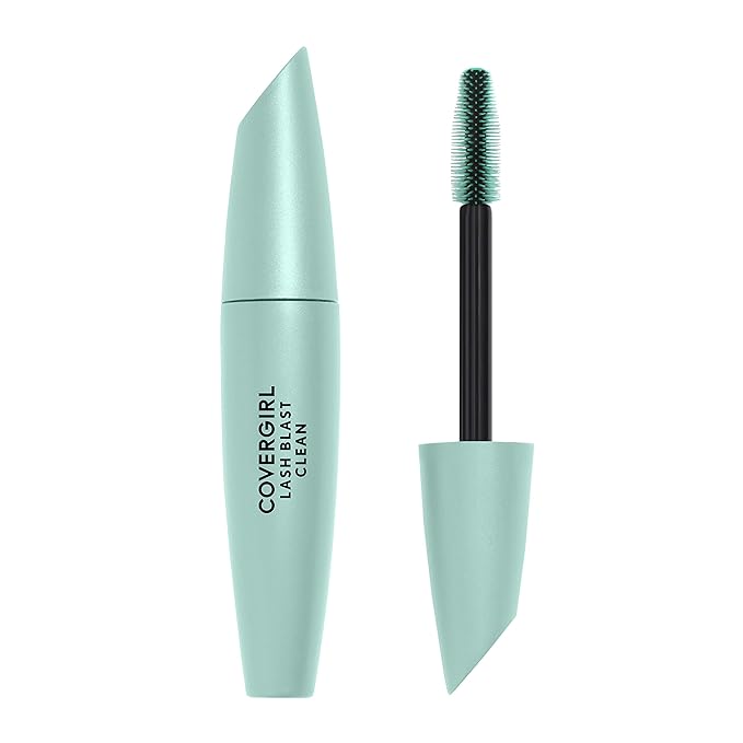 CoverGirl Lash Blast Clean Volume Mascara, Vegan Formula, Volumizing, Smudge-Proof, Very Black, 1 Count
