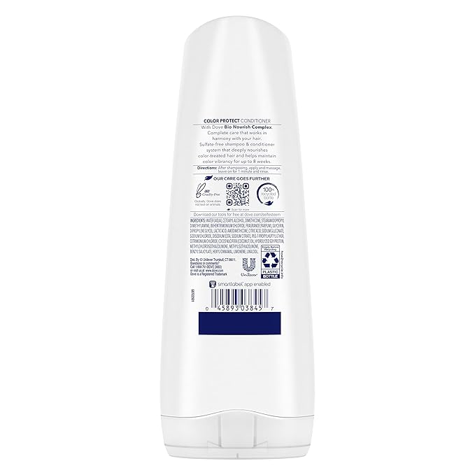 Unilever Dove Nutritive Solutions Color Care Hair Conditioner for Color Treated Hair Color Protect Long Lasting Color Vibrancy 12 oz