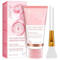 Collagen Night Wrapping Mask, Overnight Peel Off Facial Mask with Hydrolyzed Collagen for Hydrated, Plumped & Smooth Skin