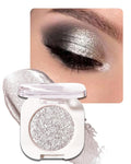 Glitter Eyeshadow Single, Ultra-Fine Sparkling Diamond Shimmer, Long-Lasting Sheer Eye Makeup, Crease-Proof & Buildable Eye Shadow Topper (12# Galaxy Sliver Shimmer)