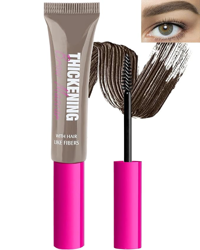 Waterproof Tinted Brow Gel-1Pcs Cool Blonde Thickening Eyebrow Mascara Gel,Brow Lift Fast Shapping,Color Brow Filler Gream Glue,Long Lasting Eye Makeup for Women,Colored Light Medium Dark Brown-02