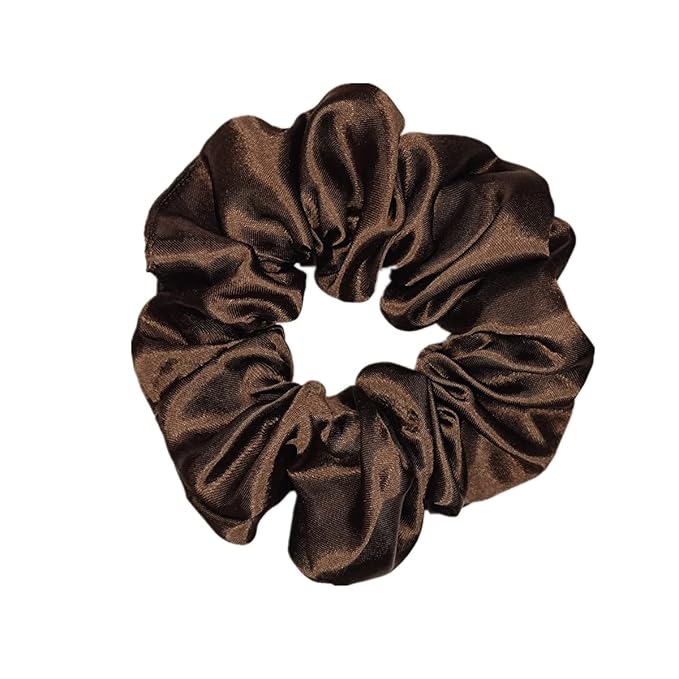 Sufermoe 6 Pcs Satin Silk Hair Scrunchies, Soft Hair Ties, Hair Bands, Hair Bows, Ponytail Holders for Women and Girls (4.5 Inch, Assorted Multi-colored)