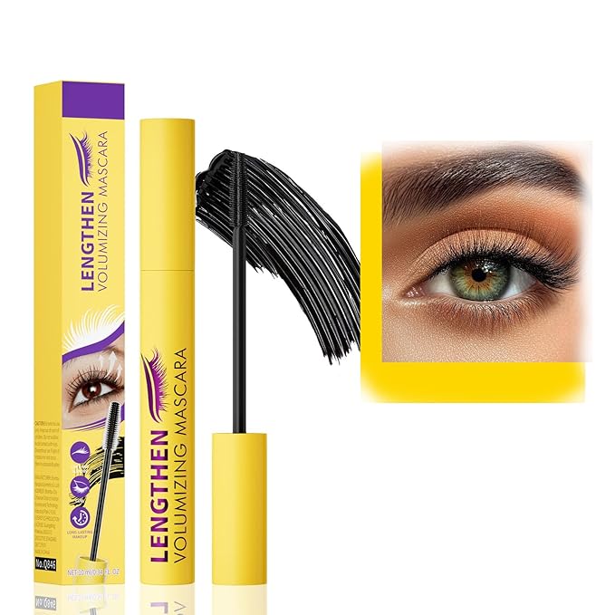 Colossal Bubble Mascara - Air Volume & Curl Formula for Lashes, Clump-Proof & Long-Lasting, Enhances Natural Look with Curl Boost Lash (#01 Black)
