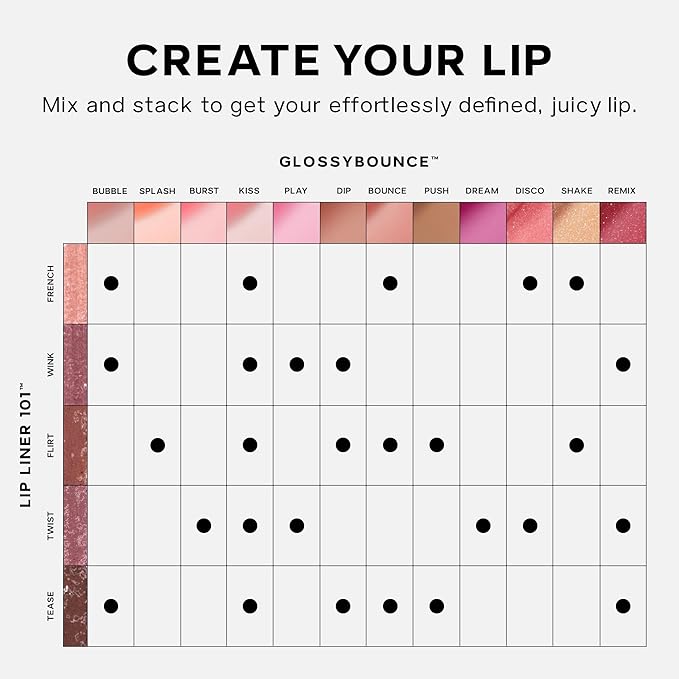 Saie Glossybounce - Hydrating Lip Gloss and Tinted Lip Oil Hybrid with Hyaluronic Acid & Jojoba Oil for Non-Sticky, Ultra-Shiny, Plump & Soft Lips - Everyday Makeup Essential - Burst (.17 oz)