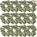 Sufermoe 12 Pcs Soft Satin Silk Hair Scrunchies, 4.5 Inch, Light Gray Green, Hair Ties for Women and Girls, Hair Accessories