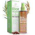 Rice Water Hair Spray Rosemary Water Spray for Hair Growth (8.8 fl oz) - Hair Thickening Fermented Rice, Caffeine, Rosemary Extract, Biotin, Keratin and Castor Oil Scalp Care
