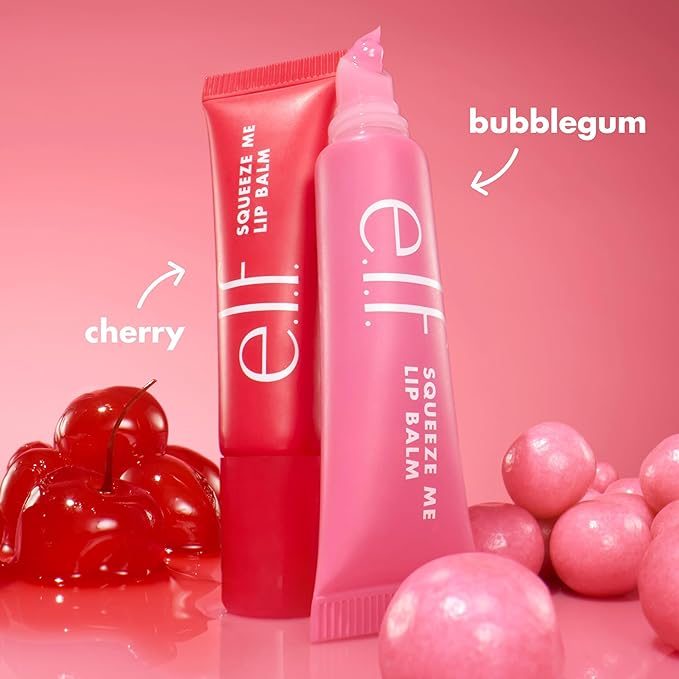e.l.f. Squeeze Me Lip Balm, Moisturizing Lip Balm for A Sheer Tint of Color, Infused with Hyaluronic Acid, Vegan & Cruelty-Free