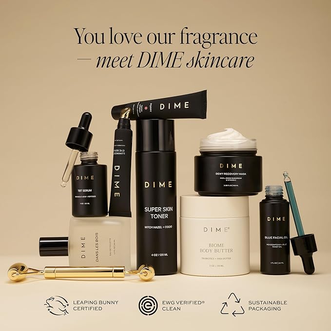 DIME Beauty Perfume Sampler, Hypoallergenic, Clean Perfumes, Eau de Toilette For Women (Set of 5, 2 ml)