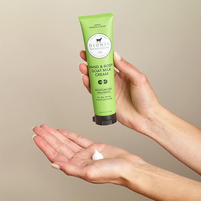 Dionis Goat Milk Hand & Body Cream Lemon Verbena & Cream 3.3oz (Pack of 1)