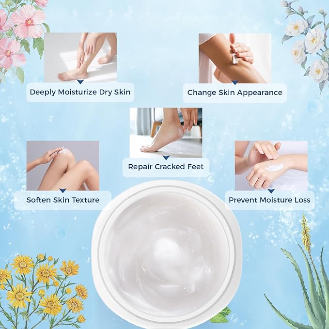 OUKEYA Urea Cream 40 Percent, Foot & Hand Cream for Dry Cracked, Urea Lotion for Feet Maximum Strength(12.35Oz)