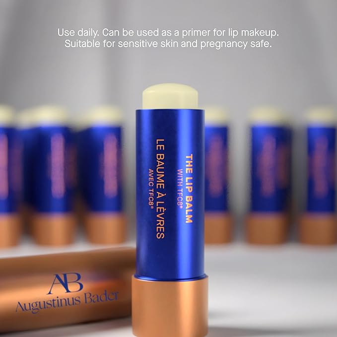 Augustinus Bader The Lip Balm – Luxury Nourishing & Hydrating Treatment Balm – Smooths, Softens & Restores Dry, Chapped Lips – Lightweight, Long-Lasting Moisture – 4 g / 0.14 oz