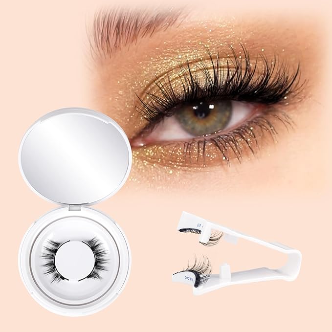 Magnetic Eyelashes with Applicator Reusable Magnetic Lashes without Eyeliner Natural Anime No Glue Needed Magnetic Lashes Manga Magnetic Eyelashes Kit