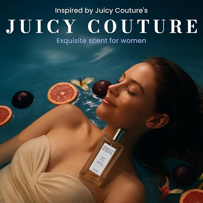 Perfect Scents Fragrances, Inspired by Juicy Couture’s Juicy Couture, Women’s Eau de Toilette, CLEAN, Vegan, Paraben-Free, Phthalate-Free, Never Tested on Animals, 3.4 Fluid Ounces
