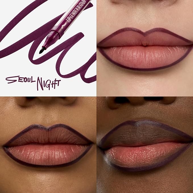fwee LOCK’n LINE LIP CONTOUR STAIN | 06 Seoul Night | Long-lasting, Powerful fixing, no-transfer, Easy to use, Lightweight, High adhesion formula, lip tint, tinted lip liner | 1ml