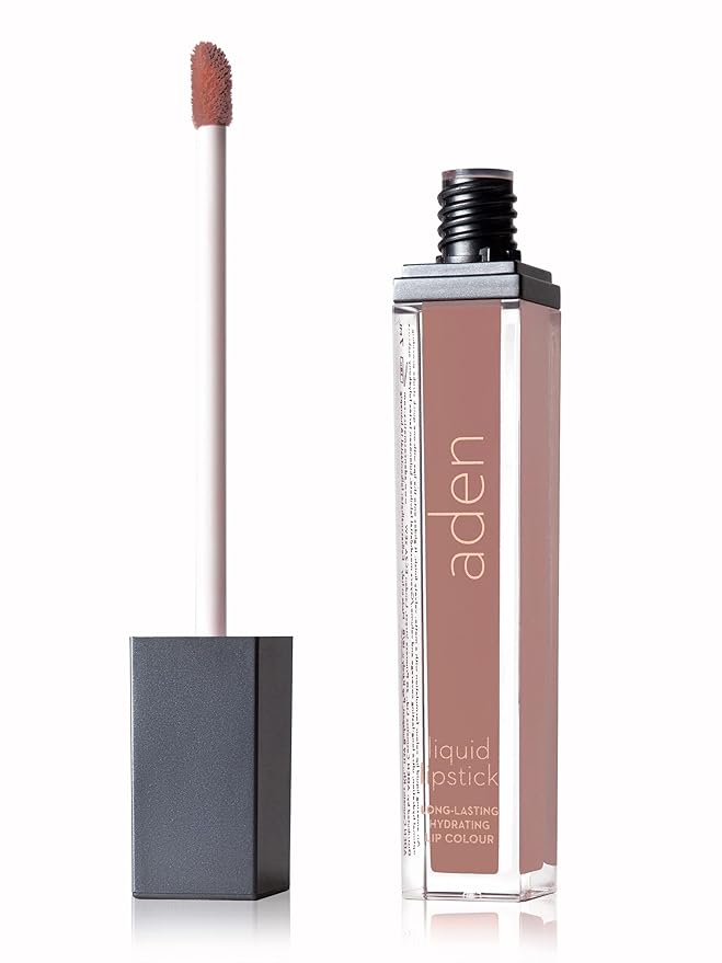 ADEN - 2 in 1 - Matte Liquid Lipstick & Lip liner Set - 7ML - Non-Smudge & Quick Drying - Highly Pigmented - Long Duration with Hydration - Made in Italy (02 Chocolate Milk)