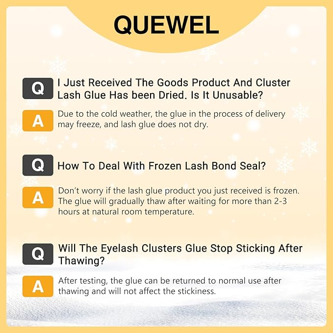 QUEWEL DIY Eyelash Extensions Kit, 144 Pcs Lash Clusters Eyelash Applicator Tool, Super Hold Bond and Seal, Clusters Lash Glue Remover Easy to Apply at Home(FD-QU-H-DH-03)