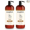 Soapbox Shampoo and Conditioner Set with Coconut Oil, Jojoba Oil, Aloe and Shea Butter to Moisturize and Nourish for All Hair Types, 1 Liter Each (Pack of 2)