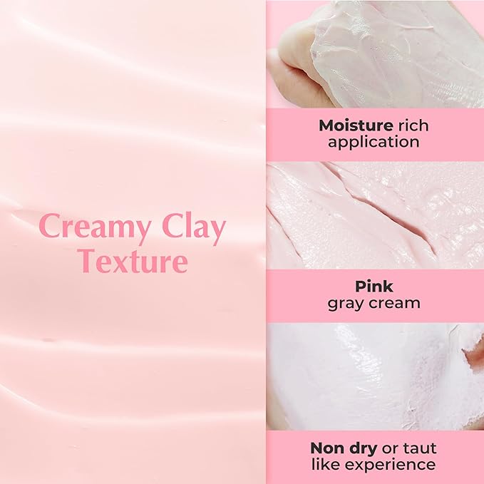APERIRE White Clay Pore Mask, Deep Cleansing & Sebum Control Treatment, Minimizes Pores & Blackheads for Oily Acne-Prone Skin, Korean Skincare, 4.23 oz