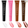 Deep Hydrating Lip Butter Balm - Hydrating Lip Treatment with Glossy Finish, Shea Butter, Vitamin E, Peptides & Hyaluronic Acid - Vegan, Non-Sticky, Lip Care - 4 Pack(4 COLORS-Unscented)