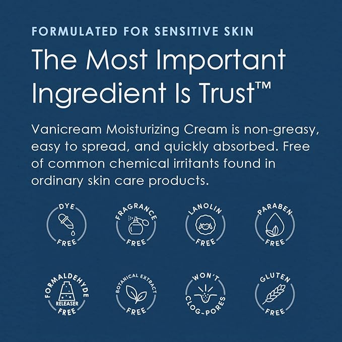 Vanicream Moisturizing Skin Cream with Pump Dispenser - 16 fl oz (1 lb) - Moisturizer Formulated Without Common Irritants for Those with Sensitive Skin (Pack of 12)