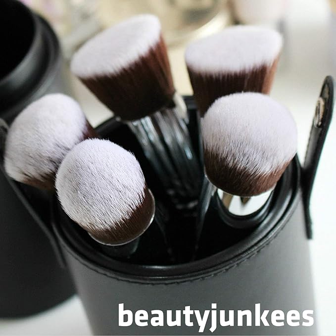 Contour Brush Bronzer Blush - Flat Angled Kabuki Brush for Face, Foundation Brush, Dense Synthetic Bristles for Blending, Buffing, Stippling, Setting with Powder Cream Liquid Makeup