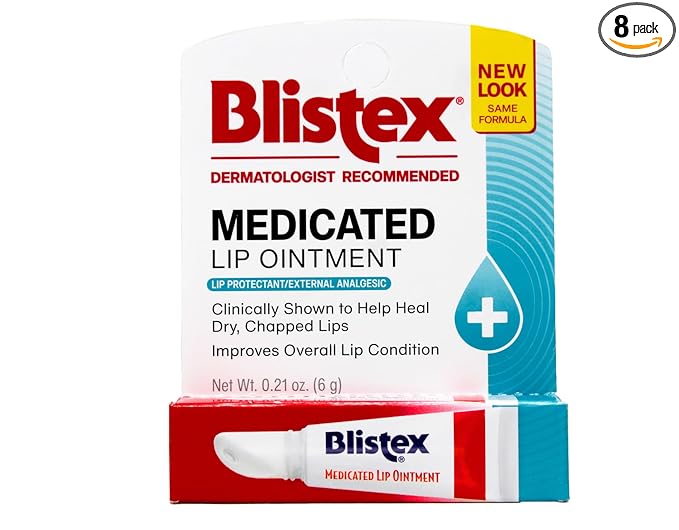Blistex Medicated Lip Ointment 0.21 oz (Pack of 8)