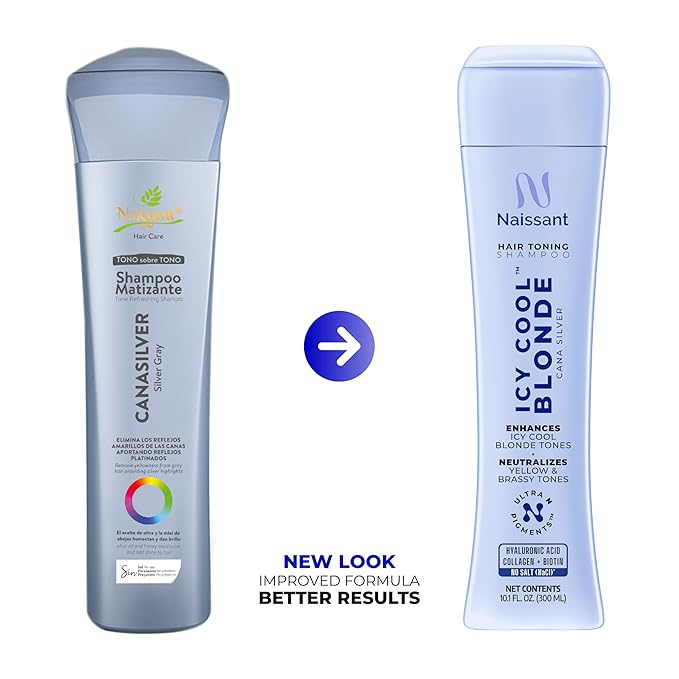 Naissant Icy Cool Blonde Hair Purple Toning Shampoo| Ultra High-Purity Pigments | Neutralizes Yellow & Brassy Tones | Hyaluronic Acid, Collagen & Biotin | Paraben, Ammonia & Sulfate Free | 10.1 Fl. Oz